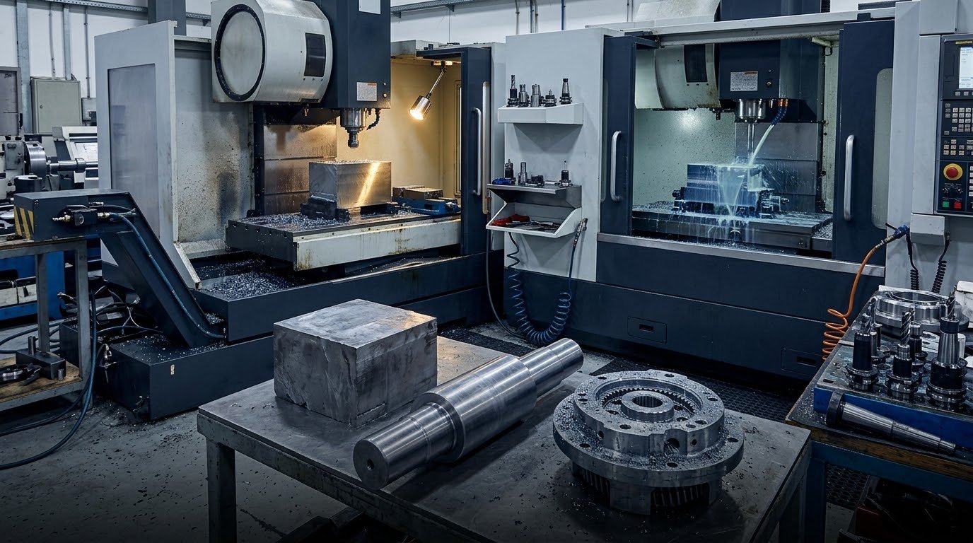CNC خراطة وتفريز حتى 4 محاور